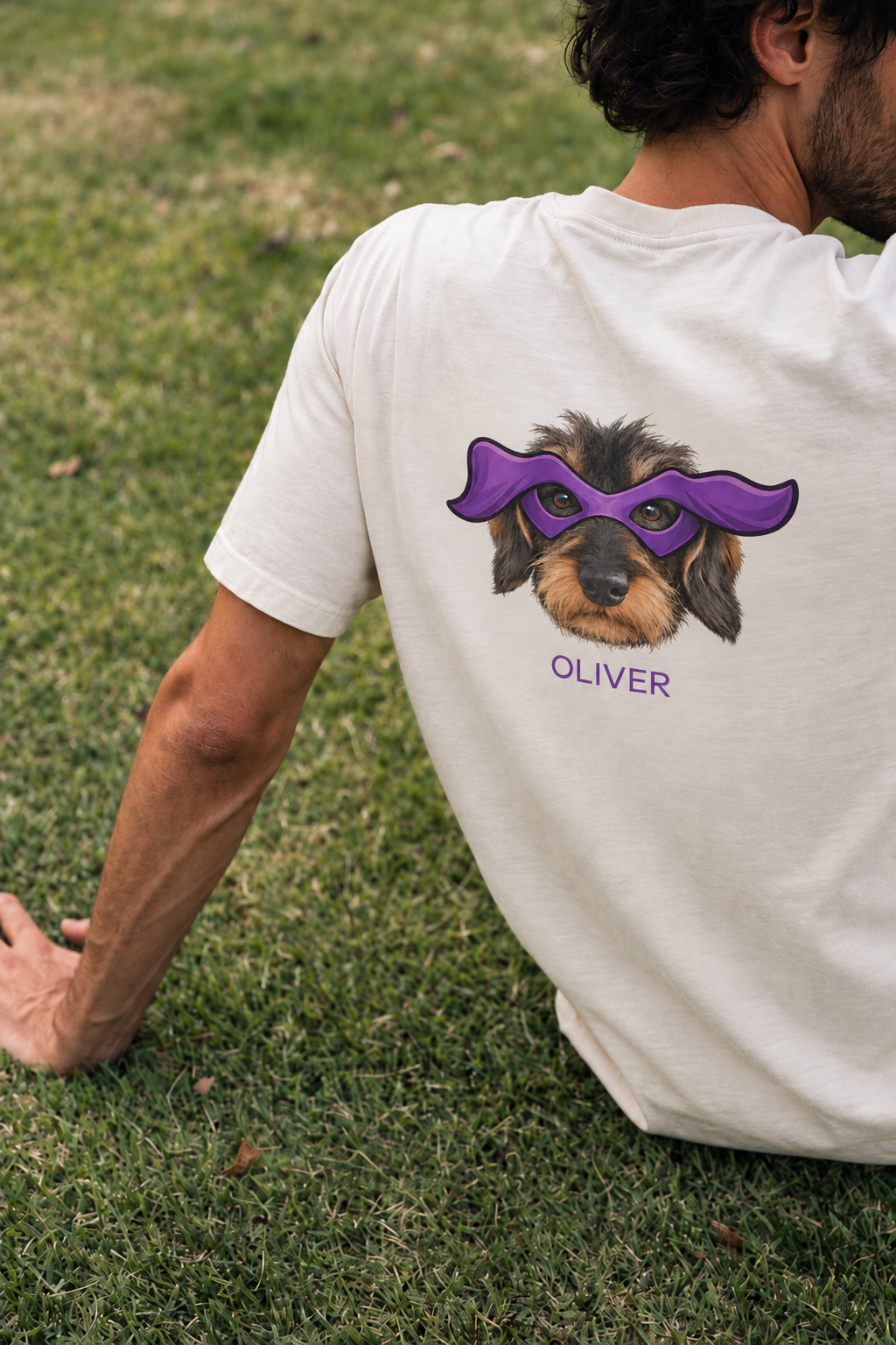 Camiseta personalizada de Woofing vista por detrás