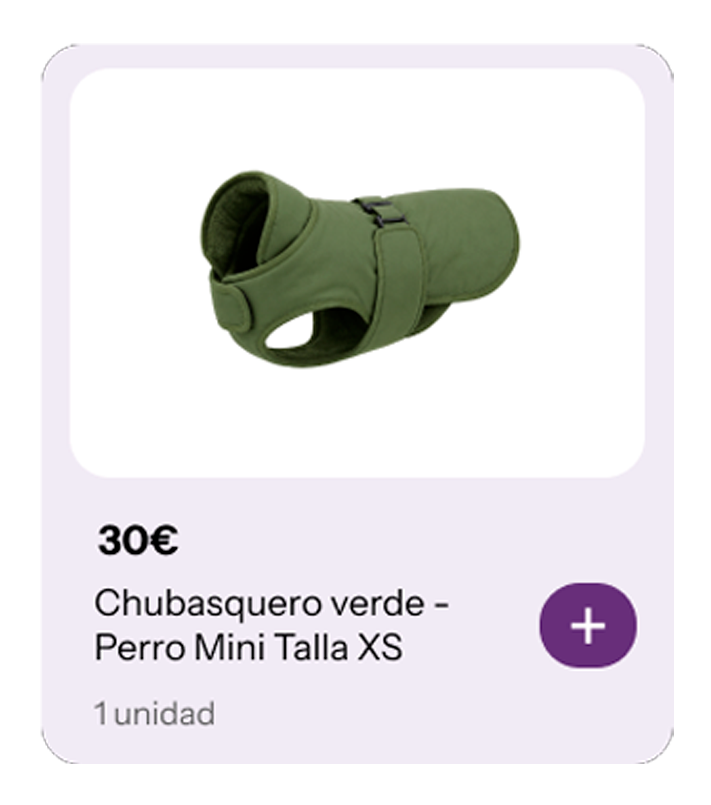 Producto para mascotas en Woofing