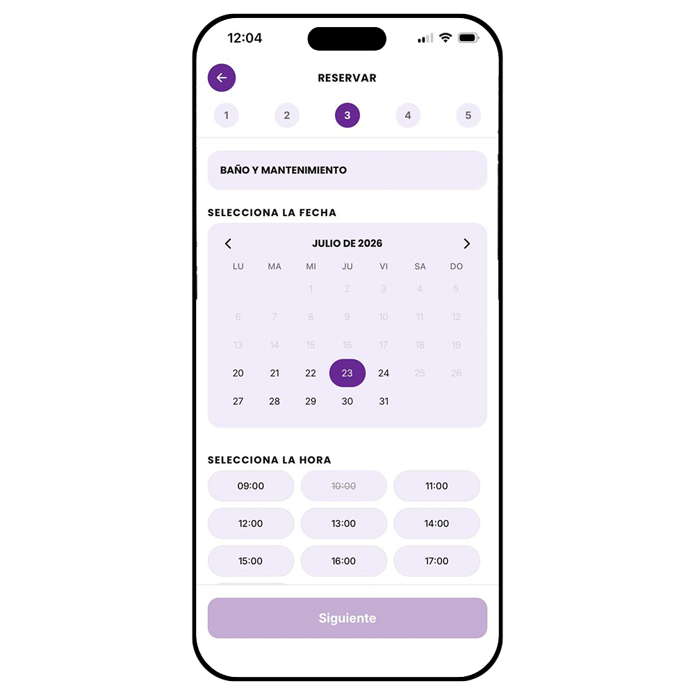 Reservas de servicios en Woofing
